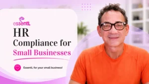 John Komadina, VP of Sales at EssentL, discussing HR compliance for small businesses.